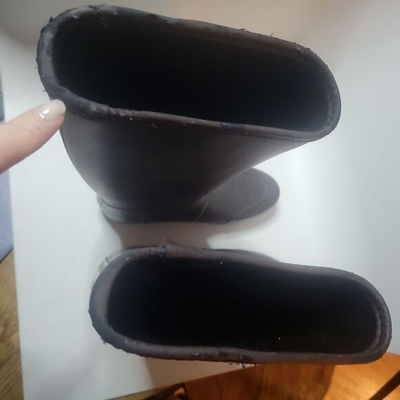 Hunter Sandhurst Nylon Lacquer Tall Rain Boots Size 10 - Picture 11 of 16